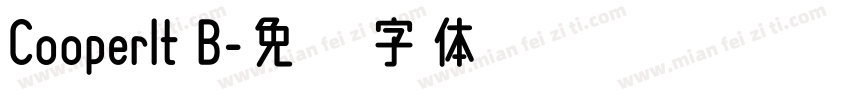 Cooperlt B字体转换